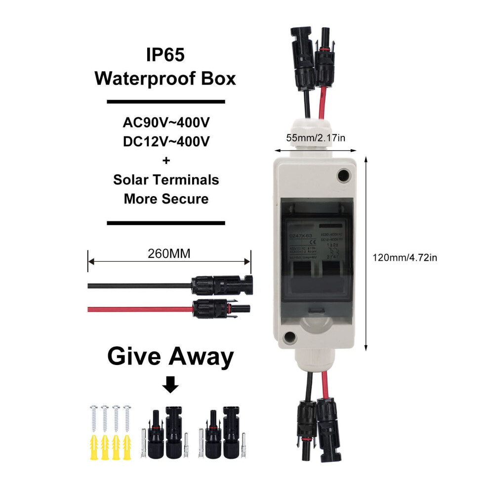 20A IP65 Waterproof Breaker Box