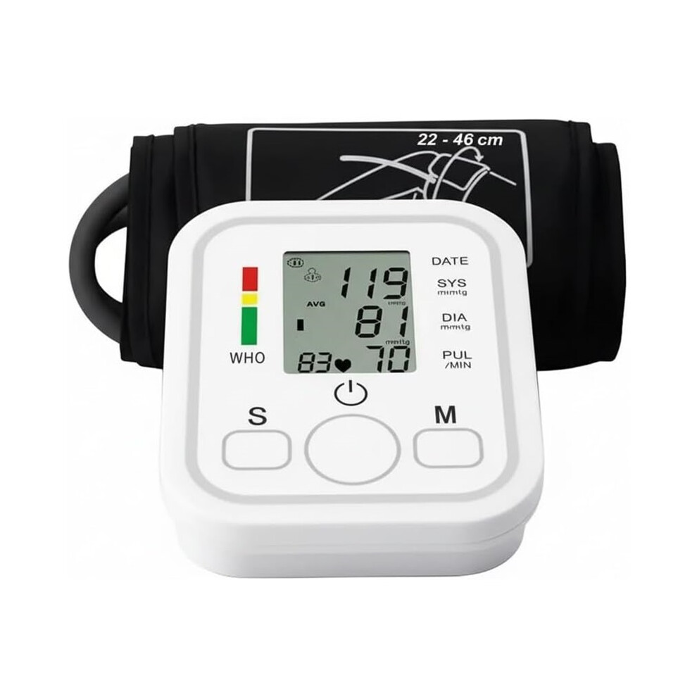 Stoyotu Blood Pressure Monitors Large Cuff Blood Pressure Machine With Lcd Display Upper Arm Heart Rate Hypertension Monitor Home Use