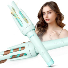 Rotating Curling Iron for Long Hair Automatic Hair Curler Beach Waves Curling Wand Portable Hair Curler for Travel Home Use New