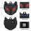 4 Pack Solar Animal Repeller Deer Deterrent with Red Lights Waterproof Outdoor Predator Control 2