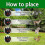 4 Pack Solar Animal Repeller Deer Deterrent with Red Lights Waterproof Outdoor Predator Control 3