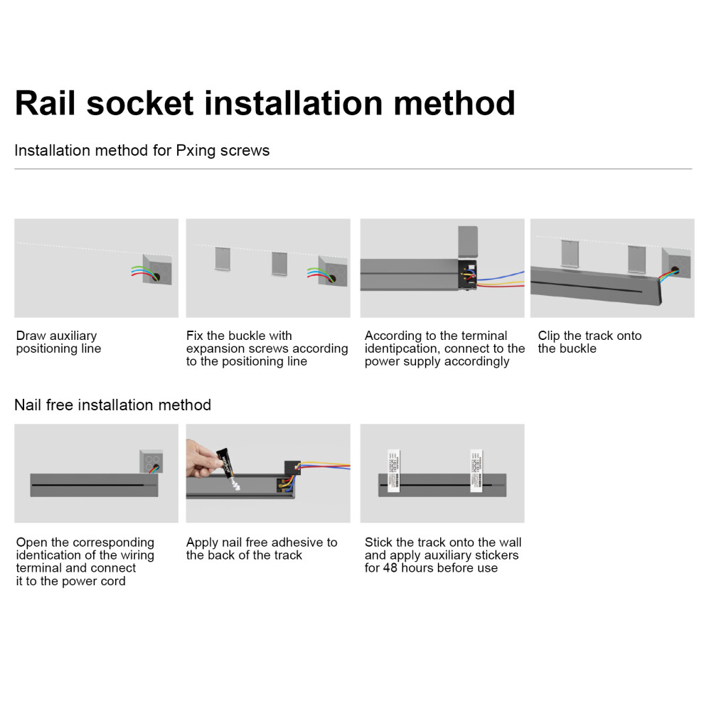 8000W Power Strip Sliding Rail Track UK