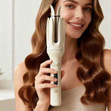 Automatic Curling Iron Rotating Hair Curler Anti-Tangle Fast Heating Safe Styling Home Professional Hair Styling Tool All Hair Types Travel Use