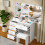 Makeup Vanity Desk Set with Mirror And 6 Drawers 5