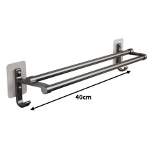 Wandbehang Aluminium Handtuchhalter Selbstklebend Badezimmer Aufbewahrung Täglich für