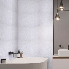 10Pcs Thick PVC Marble Look Self-Adhesive Wall Tiles 30x60cm, Waterproof Oilproof Fire Resistant Peel and Stick Wall Stickers
