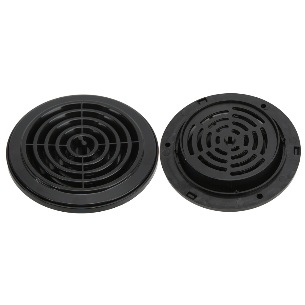 Round Soffit Air Vent Louver Black 7293282416628