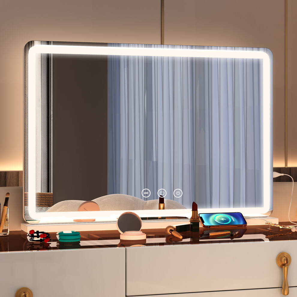 70x55cm LED Lighted Hollywood Vanity Makeup Mirror