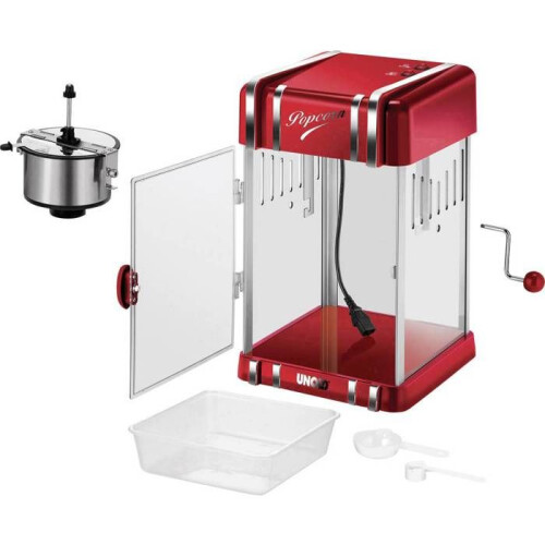 Popcornmaschine - RETRO-POPCORN - Rot - Ein/Aus-Schalter - Kleingeräte 1