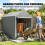 Outsunny Carpa para Herramienta Gris 120 x 179 x 165 cm 6