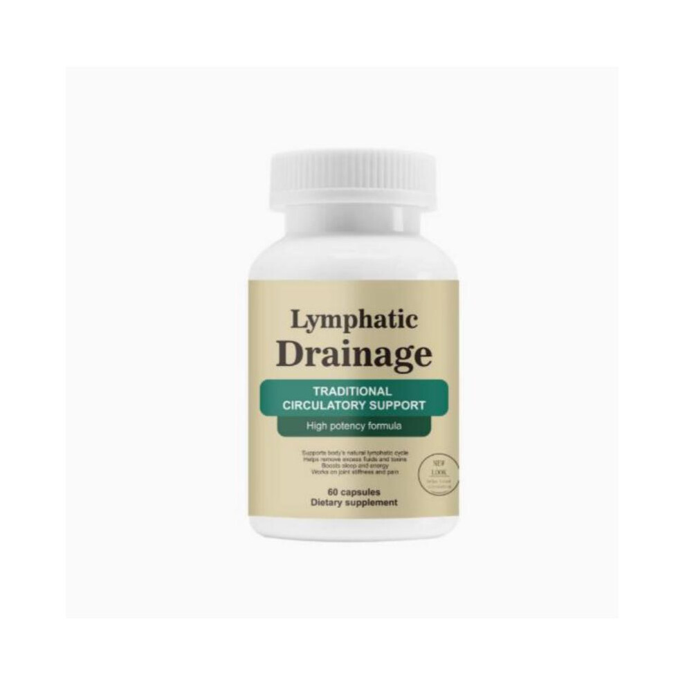 (60 Count (Pack of 1)) Lymphatic Drainage Herbal Capsules, Natural Circulation & Lymph System Support Supplement