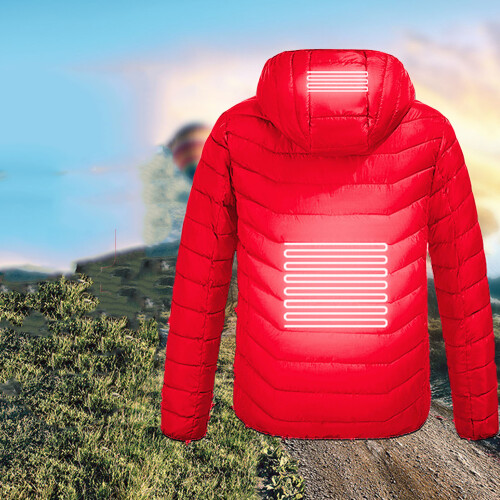 Heated Coat Hooded USB 3 Settings Single Control 2