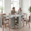 Homcom Mesa Plegable Gris 75 x 140 x 74 cm 2