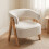 Homcom Butaca de Salón Blanco 70 x 64 x 71 cm 2