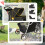 PawHut Carrito para Perro Negro 77 x 44 x 102 cm 6