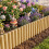Outsunny Valla de Jardín Marrón 176 x 38 cm 2