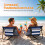 Outsunny Esterillas de Playa Bicolor 142 x 51 x 40 cm 4