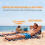 Outsunny Esterillas de Playa Bicolor 142 x 51 x 40 cm 5