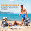 Outsunny Esterillas de Playa Bicolor 142 x 51 x 40 cm 6