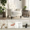 Homcom Sillón Beige 69 x 75 x 90 cm 4