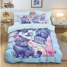 (Double 200*200cm) Duvet Cover For Kpop Demon Hunters Series Printed Bedding Cartoon Pillowcase