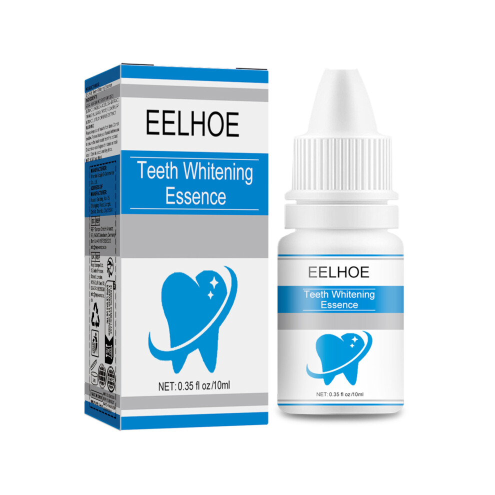 EELHOE Teeth Essence Whitening and Brightening Teeth Deodorizing Care Solution Removes Plaque and Smoke Stains Oral Cleansing