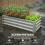 Outsunny Jardinera Elevada Gris 120 x 60 x 30.5 cm 5