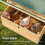 PawHut Gallinero de Madera Amarillo 150 x 100 x 96.5 cm 2