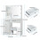 UK Dressing Table 6 Drawers With LED Lights Mirror 3