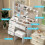 UK Dressing Table 6 Drawers With LED Lights Mirror 2