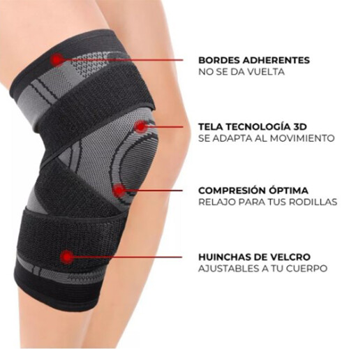 No Slip Double Strap Knee Supports 2