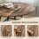 Homcom Mesa de Comedor marrón 100 x 100 x 76 cm 6