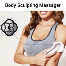 3-in-1-Anti-Cellulite-Massagegerät aus Edelstahl mit EMS-LED-Lichttherapie für Beine und Gesicht