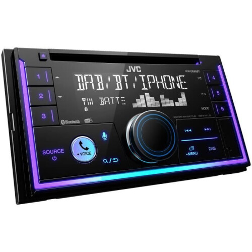 JVC Autoradio - JVC - 2 DIN KW-DB95BT - CD - USB - iPod - Bluetooth - DAB+ 1