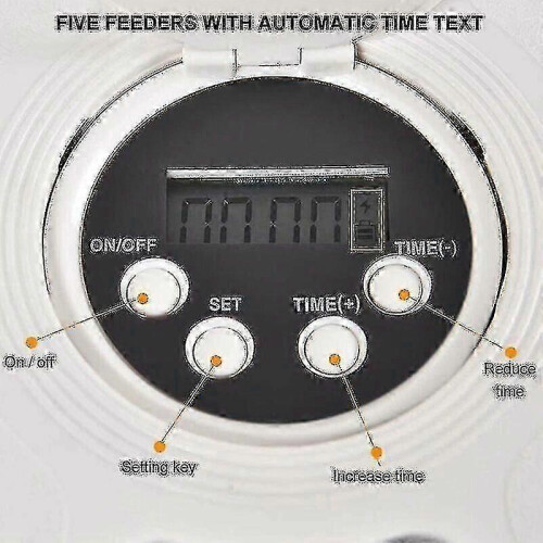 Automatic Pet Feeder, Automatic Pet Food Dispenser with 6 Meals, Digital Timer 2