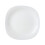 Dinner Plate 26cm Square Opal Glass White Flat Modern Serving Dish Tableware 2