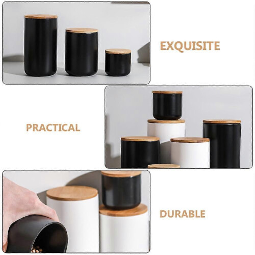 Airtight Ceramic Storage Jar for Tea, Coffee, and Kitchen - Sealed Container for Freshness and Organization 1