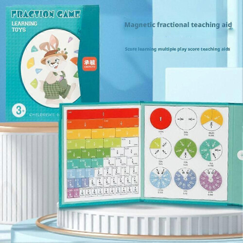 Magnetic Fraction Learning Disk Demonstrator Circle Decomposition Addition Subtraction Elementary School Fraction Preliminary Knowledge Teaching Aid 2