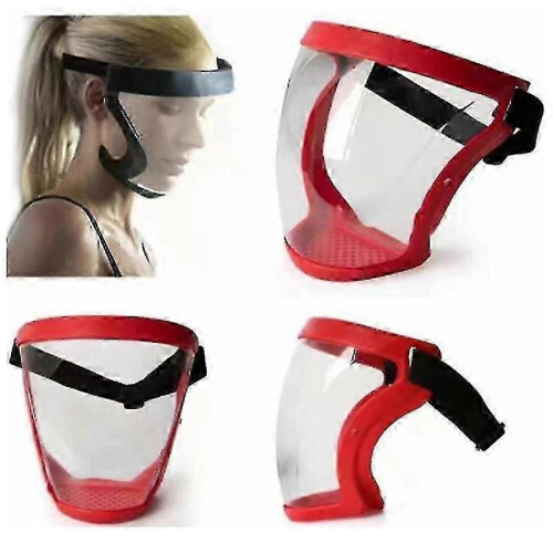 Full Face Protective Shield Visor Hd Transparent Full Face Mask Clear Spray Splash Proof Breathable Cover 2