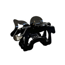 Hollow Out Hair Claw Clip With Thick Teeth Styling Hair-Black