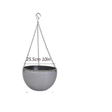 Self Watering Hanging Planter Basket, Compatible with Hydroponic Garden Flower Pot Set for Home, Porch, or Balcony