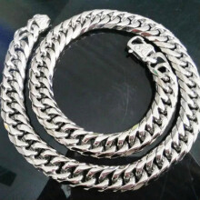 Heavy 13/16mm 316L Stainless Steel Solid Cuban Chain Curb Mens Necklace Bracelet-13mm-22inch or 55cm-Silver