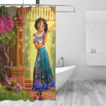 Encanto Shower Curtain 72x72in Waterproof Mildew Resistant Blackout Privacy Bathroom Patchwork Art Print One Size