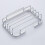 Silver Stainless Steel Soap Holder Dish Bathroom Wall Mounted Storage Rack Home 4