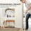 Cancelletto per cani retrattile, largo 149 cm, con chiusura automatica - bianco 8