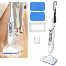 1500W Hot Steam Mop Cleaner, Hand Held Steam Cleaner Floor Steamer, Tile Cleaner, and Hard Wood Floor Cleaner with 2 Machine Washable Cleaning Pads