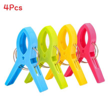 (Color A)Large Bright Colour Plastic Beach Towel Pegs Clips Sunbed Various Garment Airing