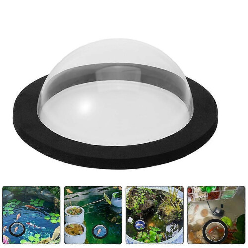 Black Floating Fish Dome Set with Clear Viewing Design for Pond Use Durable and Waterproof Made 1
