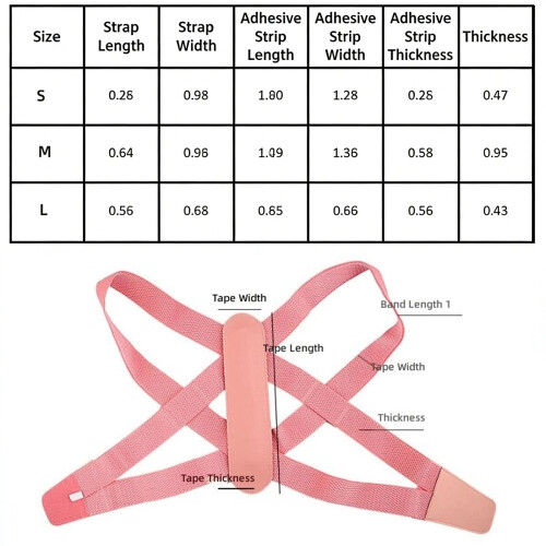 Adjustable Postures Corrector Belt With Crosses-Black M 1