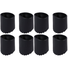 8Pièces Tapis Antidérapants Caoutchouc Pieds D'échelle Noir Durable